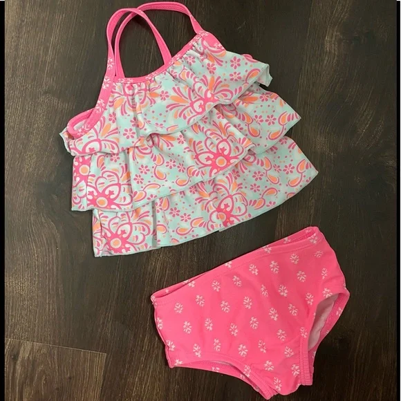 🌸🌸Cute Layered Ruffle 2Pc Swimsuit
